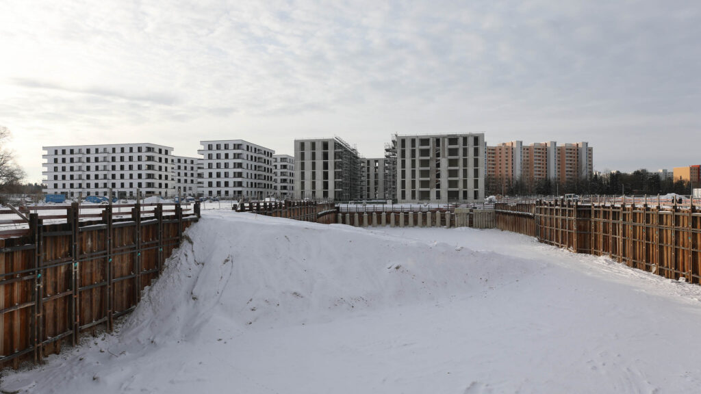 Alexisquartier – Baugrube erstes Hochhaus