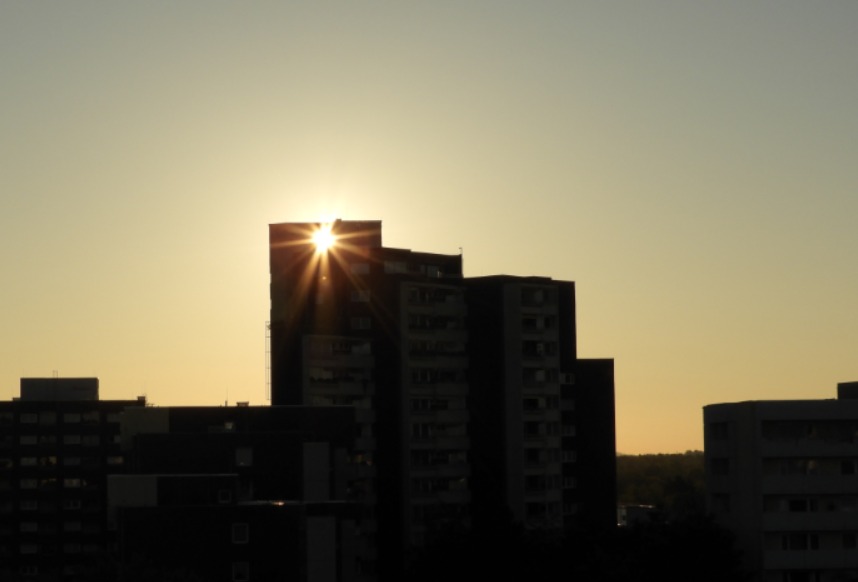 Marx-Zentrum Sonnenaufgang