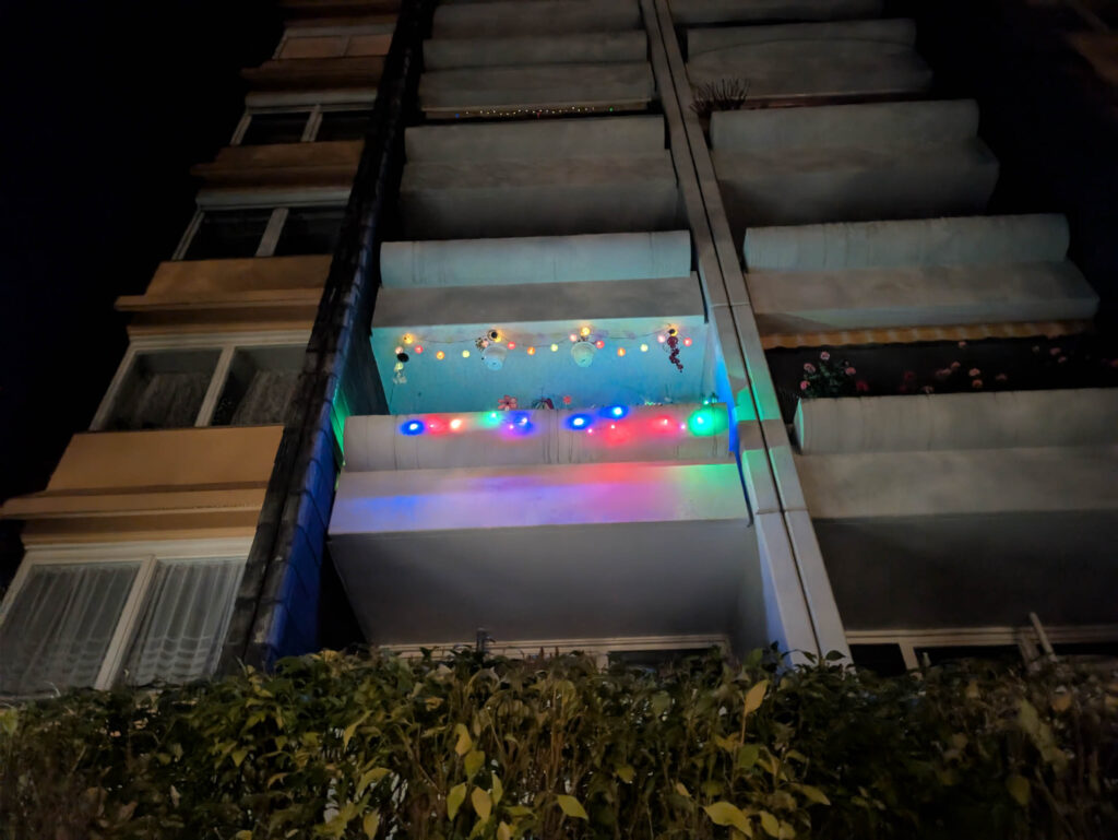 Weihnachtslichter Karl-Marx-Ring 52–62