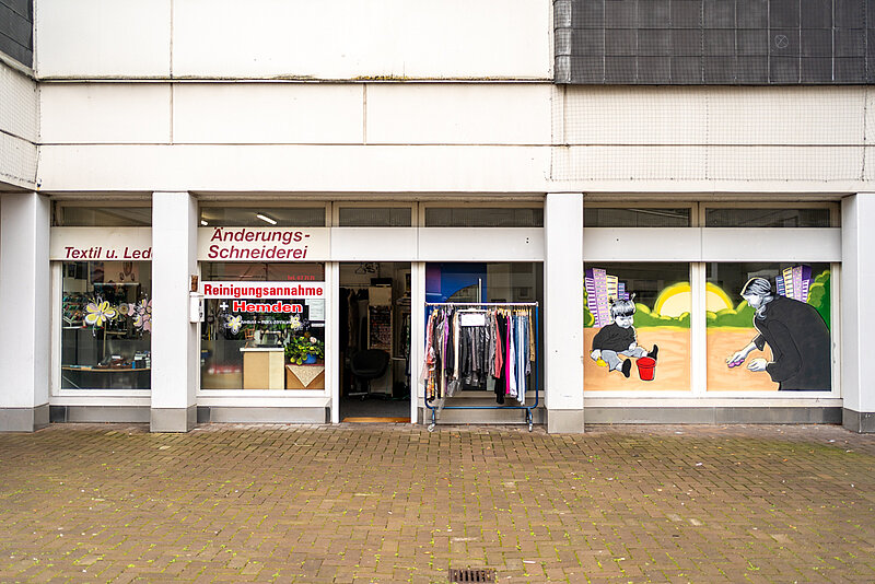 Schaufenstermalerei Marx-Zentrum