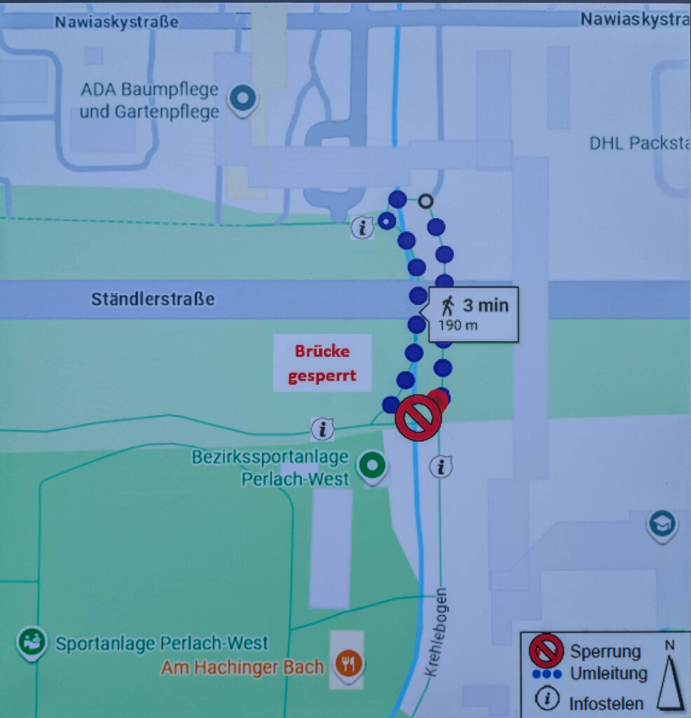 Brücke Krehlebogen/Hachinger Bach