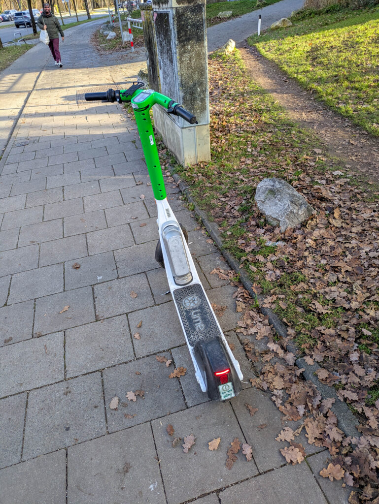 Mit dem Mietroller zum Ostpark