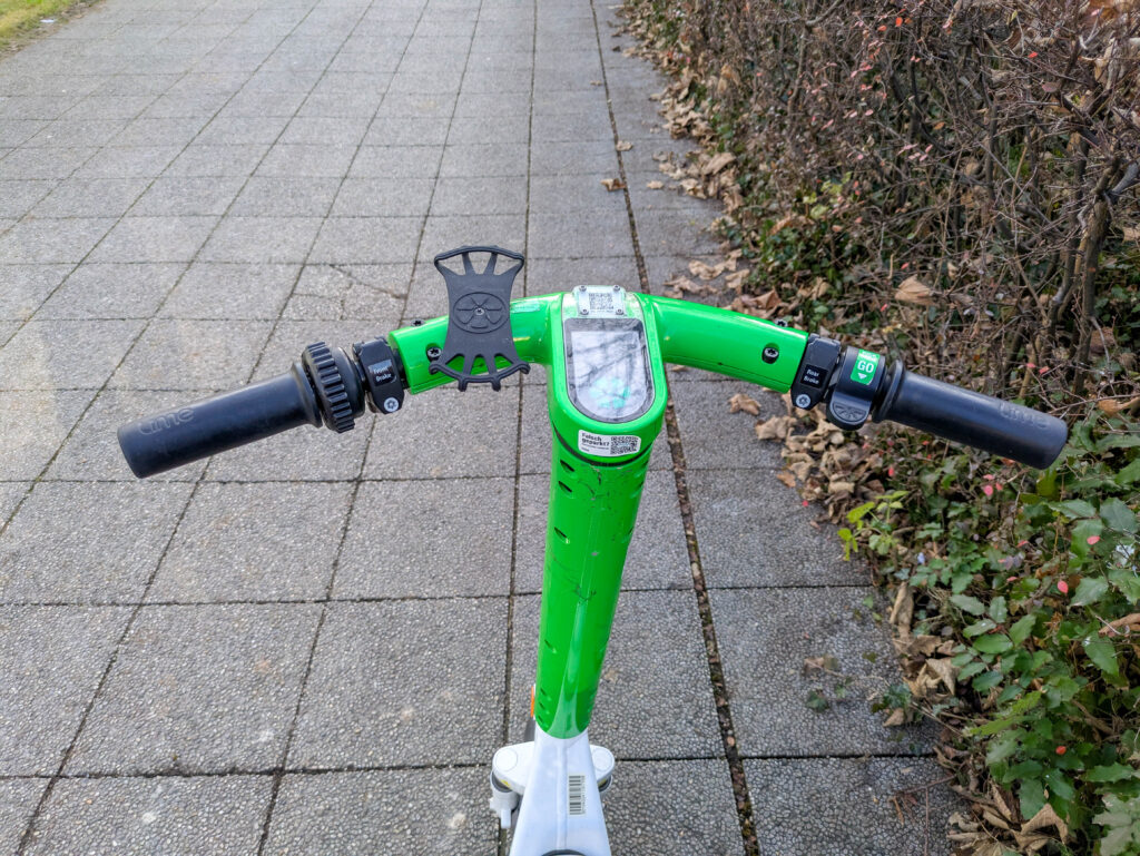 Mit dem Mietroller zum Ostpark