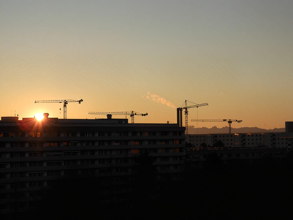 Sonnenaufgang Alexisquartier/Alpen