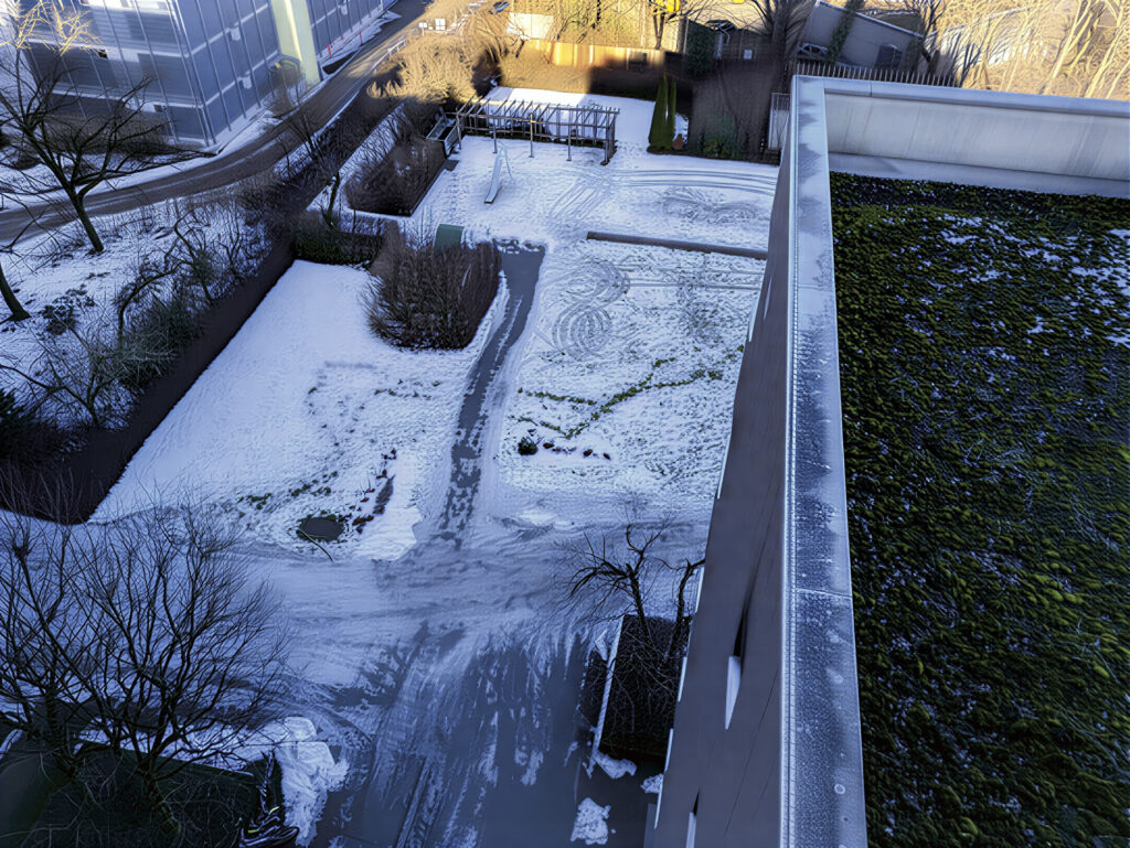 Schneereste Karl-Marx-Ring 52–62