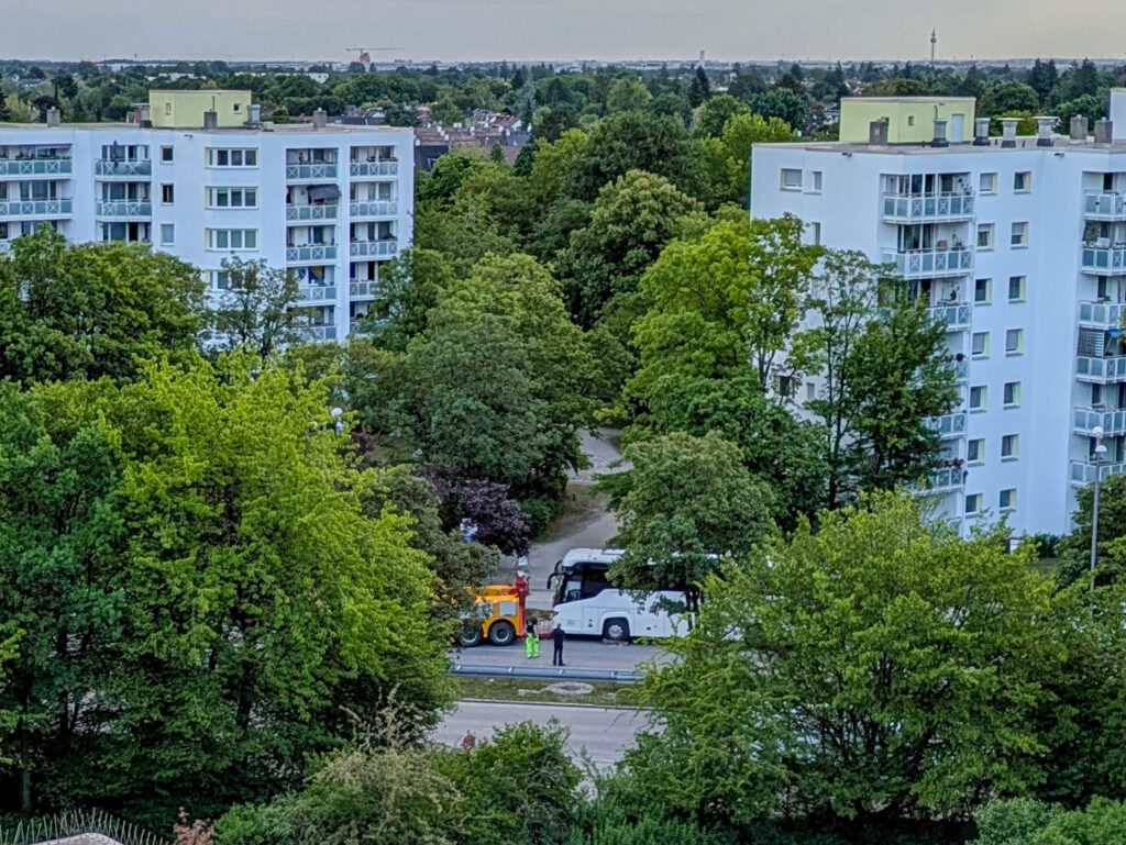 Abschleppung Reisebus